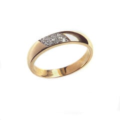 Золотое кольцо с бриллиантами DIA 17,5 мм цена и информация | Кольцо | pigu.lt