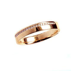Золотое кольцо с бриллиантами DIA 18 мм цена и информация | Кольца | pigu.lt