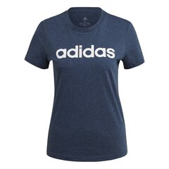 Marškinėliai moterims Adidas Loungewear Essentials Slim, pilki kaina ir informacija | Sportinė apranga moterims | pigu.lt