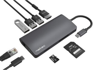 Многопортовый Fowler 2 USB-C PD. 3x USB 3.0 цена и информация | Адаптеры, USB-разветвители | pigu.lt