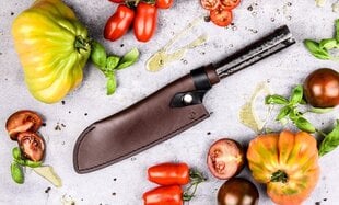 Кожаный чехол для ножа STYLE DE VIE Leather, Forged Santoku, 18 cм цена и информация | Ножи и аксессуары для них | pigu.lt