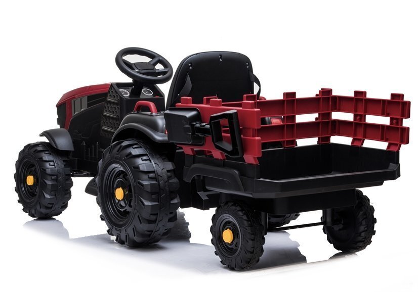 Elektromobilis traktorius su priekaba BDM0925, raudonas цена и информация | Elektromobiliai vaikams | pigu.lt