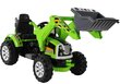 Elektromobilis traktorius-ekskavatorius su kaušu, žalias цена и информация | Elektromobiliai vaikams | pigu.lt