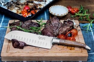 Нож Santoku с разделочной доской Lagiuole от Style De Vie цена и информация | Ножи и аксессуары для них | pigu.lt