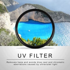 Apsauginis UV 49 mm filtras Rise-uk kaina ir informacija | Filtrai objektyvams | pigu.lt