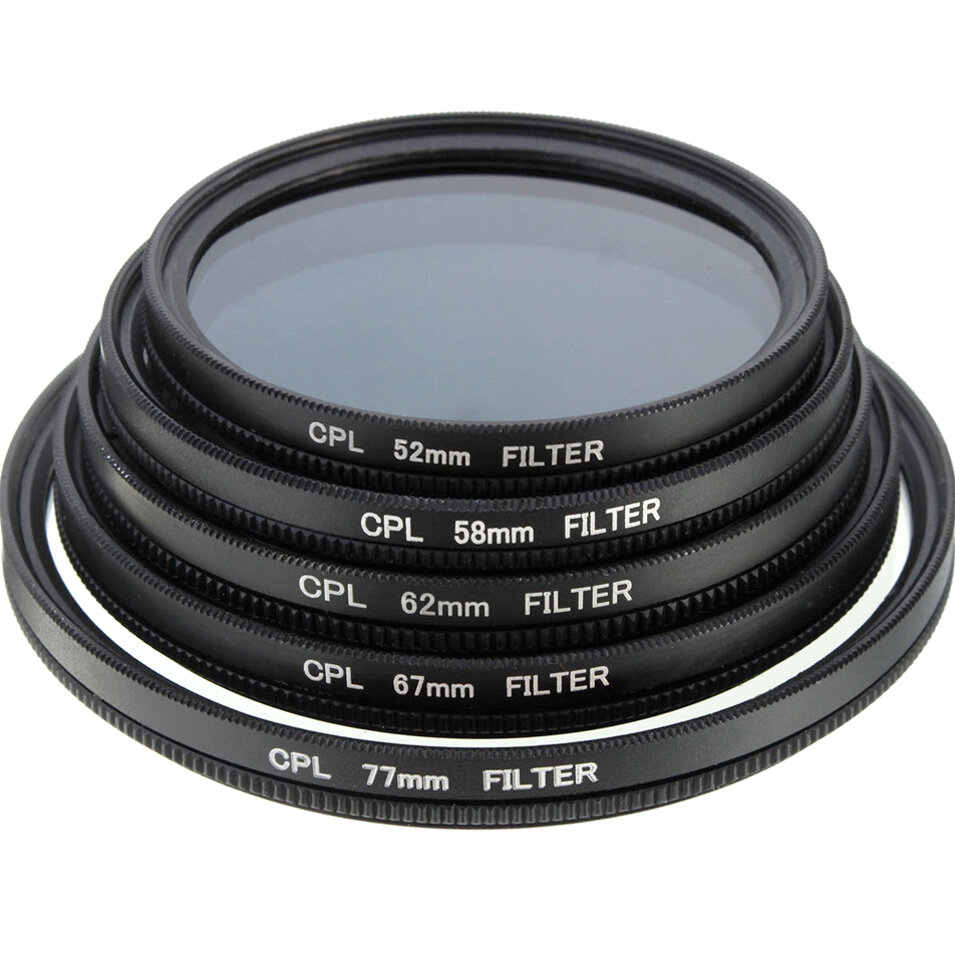 Poliarizuojantis cpl 58 mm filtras Rise-uk kaina ir informacija | Filtrai objektyvams | pigu.lt