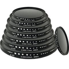 Neutralus tamsinantis filtras, 52mm nd2-400 (neutral density 1-8.6 Stop'ų), rise-uk kaina ir informacija | Filtrai objektyvams | pigu.lt