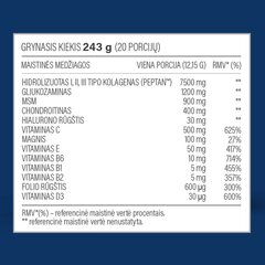 Maisto papildas Joint Complex Collagen, 243 g kaina ir informacija | Vitaminai, maisto papildai, preparatai gerai savijautai | pigu.lt