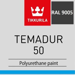 Dažai värv Tikkurila Temadur 50 RAL 9005 Jet Black 3L цена и информация | Краска | pigu.lt