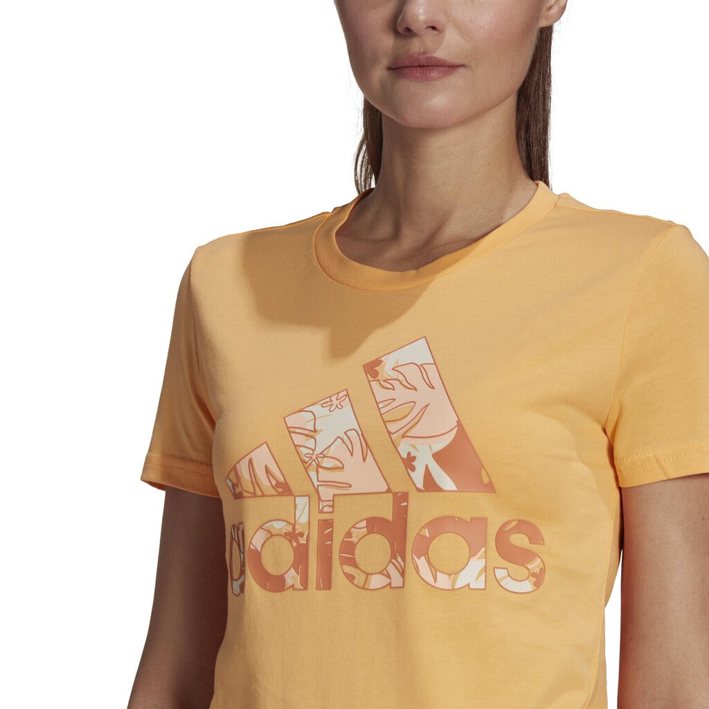 Marškinėliai moterims Adidas W Trpcl G T, oranžiniai kaina ir informacija | Marškinėliai moterims | pigu.lt