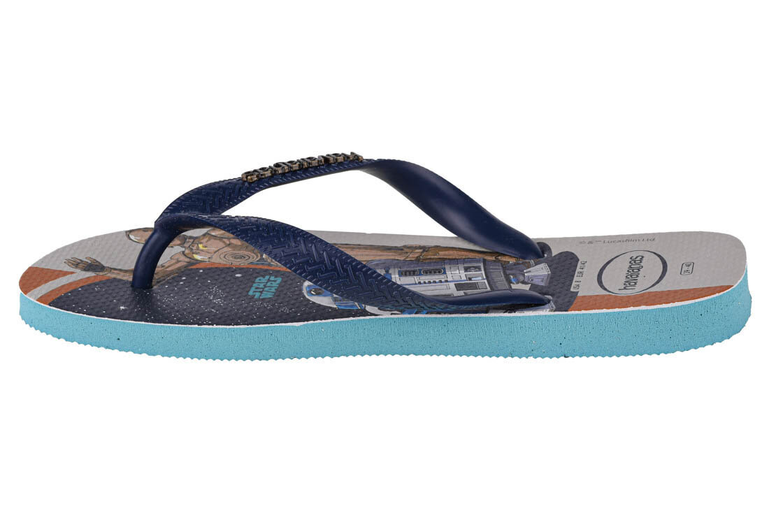 Šlepetės vyrams Havaianas Stars Wars 4135185-0031, mėlynos kaina ir informacija | Vyriškos šlepetės, basutės | pigu.lt