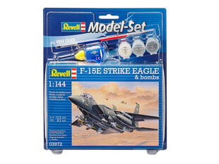 Revell - F-15E STRIKE EAGLE & bombs surenkamas modelis, 1/144, 63972 kaina ir informacija | Konstruktoriai ir kaladėlės | pigu.lt