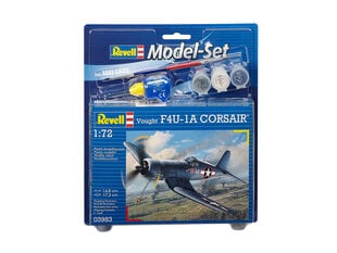 Revell - Vought F4U-1A Corsair подарочный набор, 1/72, 63983 цена и информация | Конструкторы и кубики | pigu.lt