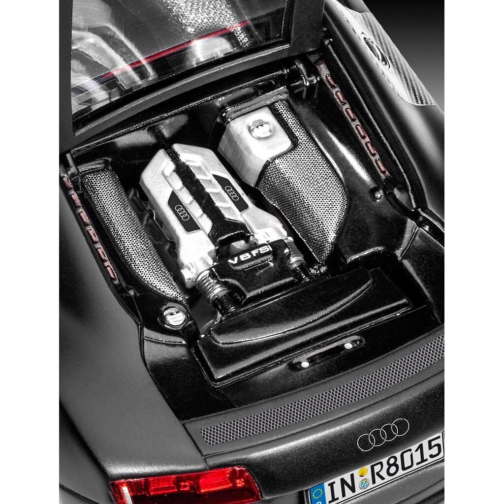 Klijuojamas automobilio modelis Revell Audi R8 1:24, 106 d. цена и информация | Konstruktoriai ir kaladėlės | pigu.lt