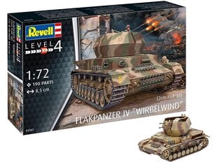 Сборная пластиковая модель Revell - Flakpanzer IV Wirbelwind (2 см Flak 38), 1/72, 03267 цена и информация | Конструкторы и кубики | pigu.lt
