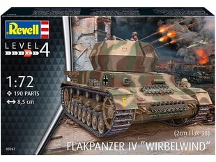 Сборная пластиковая модель Revell - Flakpanzer IV Wirbelwind (2 см Flak 38), 1/72, 03267 цена и информация | Конструкторы и кубики | pigu.lt