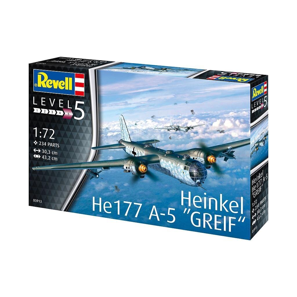 Plastikinis surenkamas modelis Heinkel He177 A-5 Greif 1:72 цена и информация | Konstruktoriai ir kaladėlės | pigu.lt