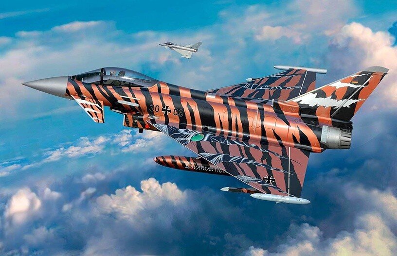 Klijuojamas konstruktorius Revell Eurofighter Typhoon Bronze Tiger, 63 d. kaina ir informacija | Konstruktoriai ir kaladėlės | pigu.lt