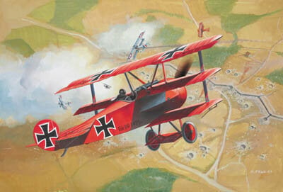 Klijuojamas lėktuvo modelis Revell Fokker DR.1 1:72, 30 d. kaina ir informacija | Konstruktoriai ir kaladėlės | pigu.lt