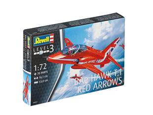 Клеевая модель самолета Revell Bae Hawk T.1 Red Arrows 1:72, 70 д. цена и информация | Конструкторы и кубики | pigu.lt