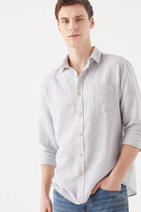 Джинсовая рубашка Mavi 0295785223-M, серая цена и информация | Рубашка мужская | pigu.lt