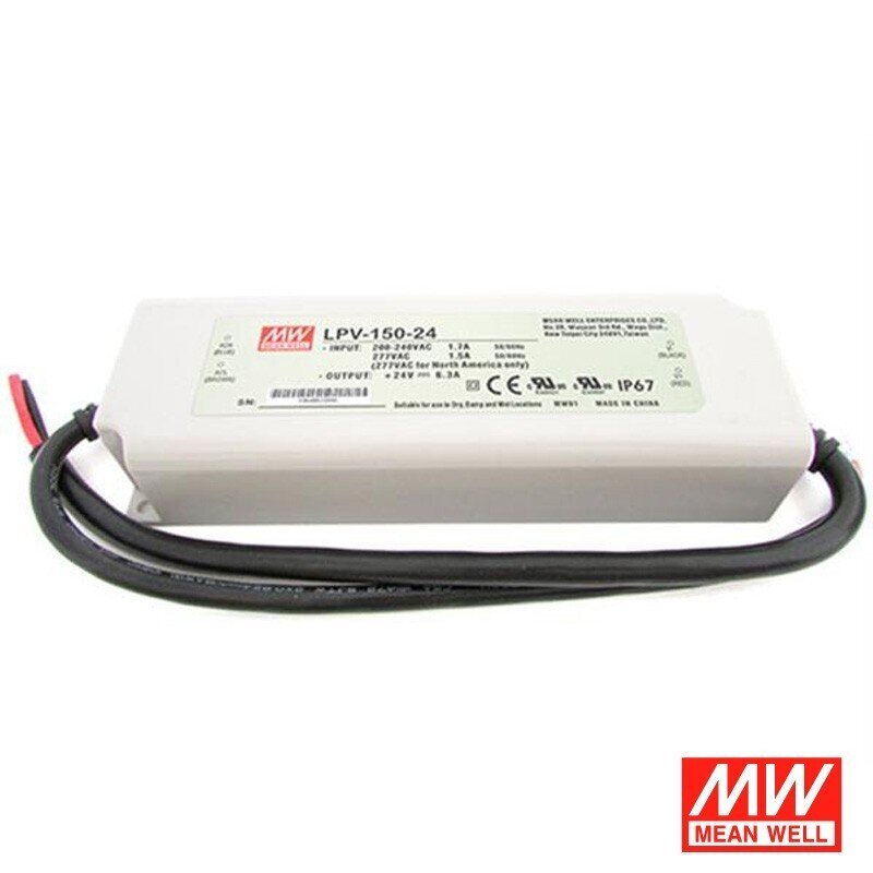 Impulsinis maitinimo šaltinis Meanwell LPV-150-12 150W 12V 10A IP67 LED kaina ir informacija | Maitinimo šaltiniai | pigu.lt