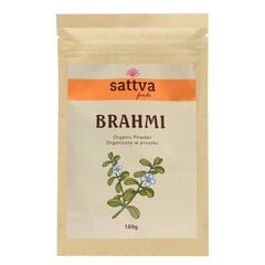 Mėlynžiedės taškuonės Brahmi milteliai Sattva Ayurveda, 100 g цена и информация |  Чаи и лекарственные травы | pigu.lt