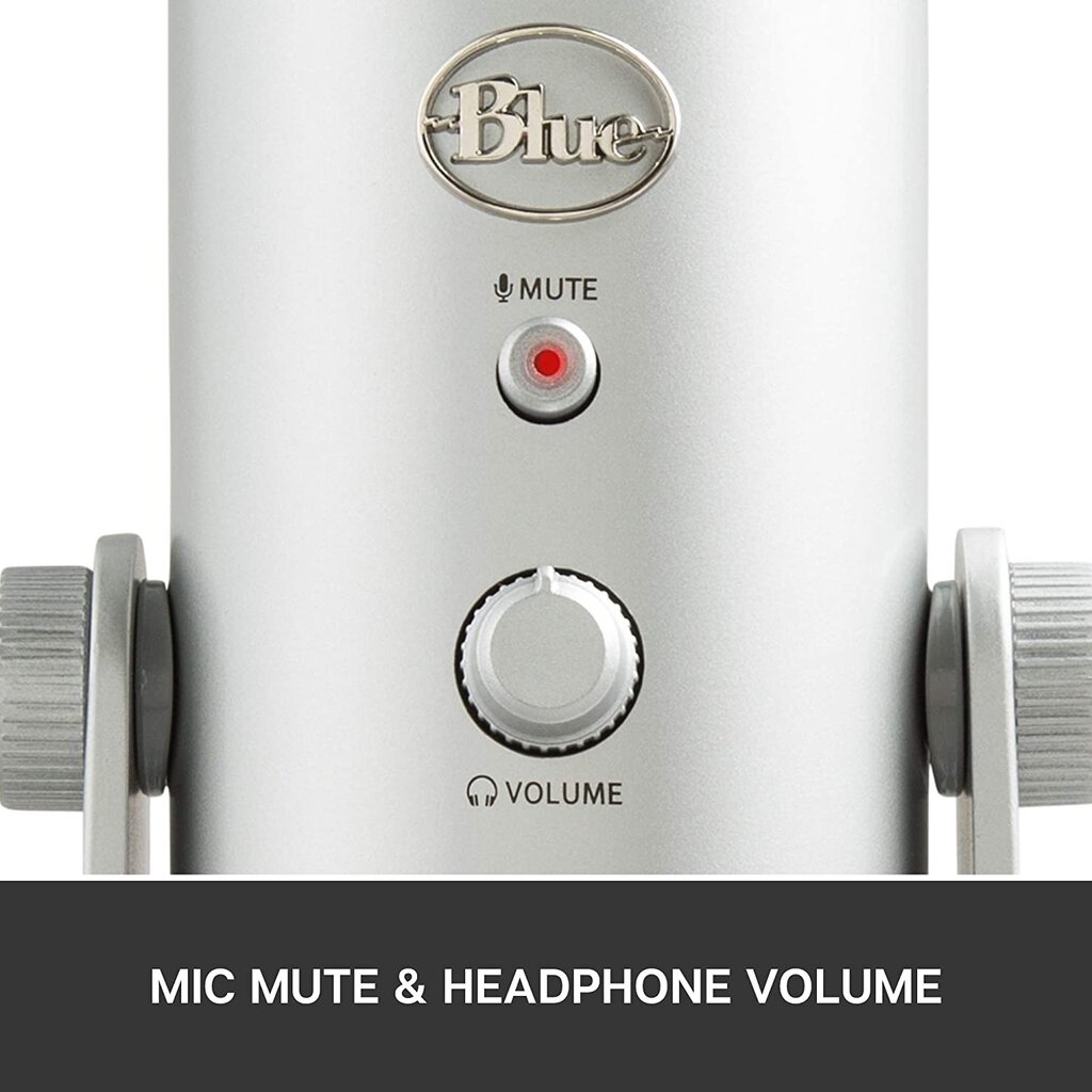 Mikrofonas Blue Yeti USB Silver цена и информация | Mikrofonai | pigu.lt