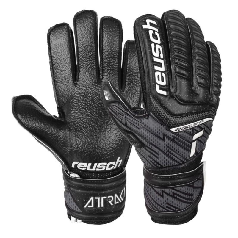 Vartininko pirštinės Reusch Attrakt Resist Finger Support Jr 51 72 610 7700 цена и информация | Vartininko pirštinės | pigu.lt