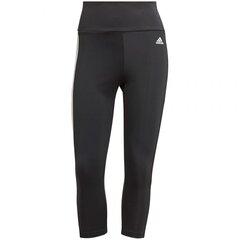 Спортивные легинсы для женщин Adidas W 3S 3/4 TG W GL3985, черные цена и информация | Спортивная одежда для женщин | pigu.lt