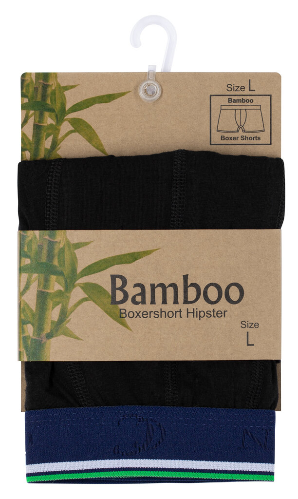 Bambukiniai apatiniai vyrams Clark Crown 1015 Bamboo Boxershort hipster, juodi цена и информация | Trumpikės | pigu.lt