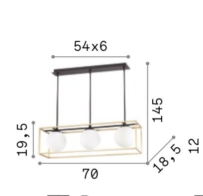 Pakabinamas Šviestuvas Lingotto SP3 цена и информация | Pakabinami šviestuvai | pigu.lt