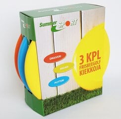 Набор пластин для диск-гольфа Summer Sport, разные цвета цена и информация | Диск-гольф | pigu.lt