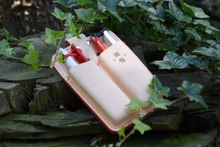 Двойной кожаный чехол Okatsune для садовых ножниц цена и информация | Садовые инструменты | pigu.lt