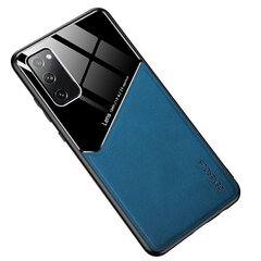 Mocco Lens Leather Back Case for Samsung Galaxy A21s Blue kaina ir informacija | Telefono dėklai | pigu.lt