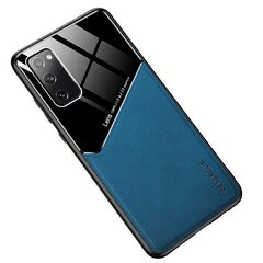 Mocco Lens Leather Back Case for Samsung Galaxy A02s Blue kaina ir informacija | Telefono dėklai | pigu.lt