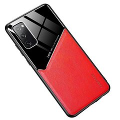 Mocco Lens Leather Back Case Кожанный чехол для Apple Iphone 12 Pro Max Красный цена и информация | Чехлы для телефонов | pigu.lt