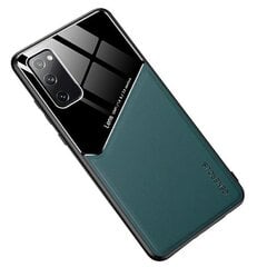 Mocco Lens Leather Back Case for Apple Iphone 12 Pro Max Green kaina ir informacija | Telefono dėklai | pigu.lt