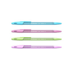 Шариковая ручка ErichKrause® R-301 Spring Stick 0.7, синяя (в пакете по 4 шт.) цена и информация | Письменные принадлежности | pigu.lt