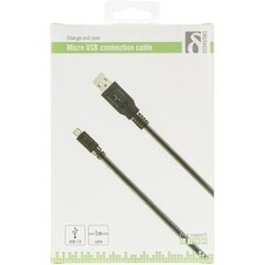 Deltaco MICRO-101, USB A, USB Micro B, 1m kaina ir informacija | Laidai telefonams | pigu.lt