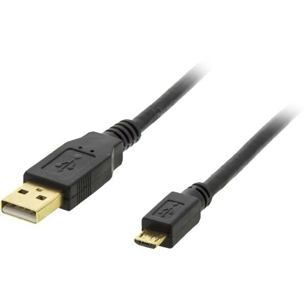 Deltaco MICRO-101, USB A, USB Micro B, 1m kaina ir informacija | Laidai telefonams | pigu.lt