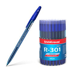 Ручка шариковая ErichKrause® R-301 Original Stick 0.7, цвет чернил синий (в тубусе по 60 шт.) цена и информация | Письменные принадлежности | pigu.lt