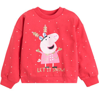 Cool Club bluzonas mergaitėms Peppa Pig, LCG2312963 kaina ir informacija | Megztiniai, bluzonai, švarkai mergaitėms | pigu.lt