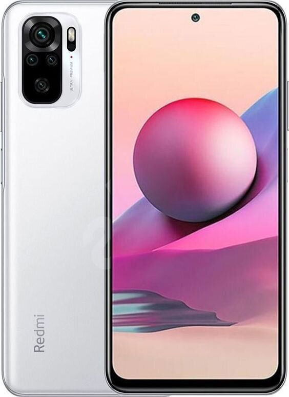 Xiaomi Redmi Note 10S, 64 GB, Dual SIM, White kaina ir informacija | Mobilieji telefonai | pigu.lt