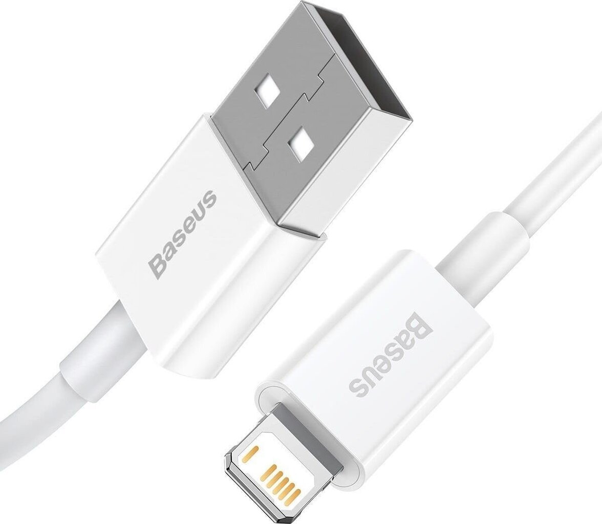 Telefono laidas Baseus Lightning - USB Type A CALYS-B02, 1.5m kaina ir informacija | Laidai telefonams | pigu.lt