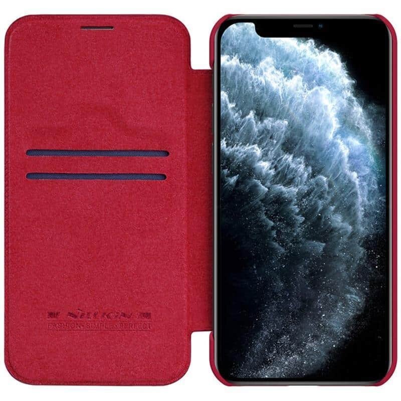 Nillkin Qin skirtas Apple iPhone 12 Pro Max, mėlynas kaina ir informacija | Telefono dėklai | pigu.lt