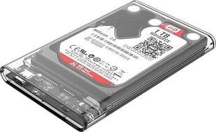 Orico kietojo disko korpusas HDD 2,5" + USB 3.1 (10Gbps), USB-C (5Gbps) kaina ir informacija | Komponentų priedai | pigu.lt