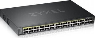 Сетевой коммутатор Zyxel GS2220-50HP-EU0101F Управляемый L2 Gigabit Ethernet (10/100/1000) Power over Ethernet (PoE) Черный цена и информация | Коммутаторы (Switch) | pigu.lt