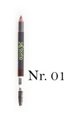 Antakių pieštukas Boho, tamsiai ruda spalva Nr. 01, 1.04 g kaina ir informacija | Antakių dažai, pieštukai | pigu.lt