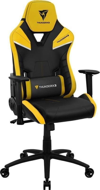 Žaidimų kėdė ThunderX3 TC5, juoda/geltona kaina ir informacija | Biuro kėdės | pigu.lt